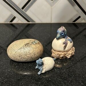 Windstone 1984 dragon egg hatching dragons vintage by M. Peña